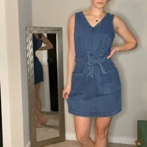 Denim mini dress